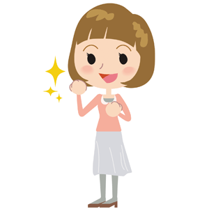輝いている女性の画像