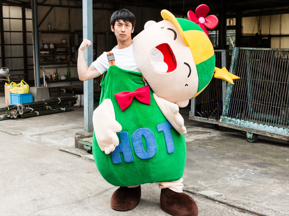 PRの仕事をする男性