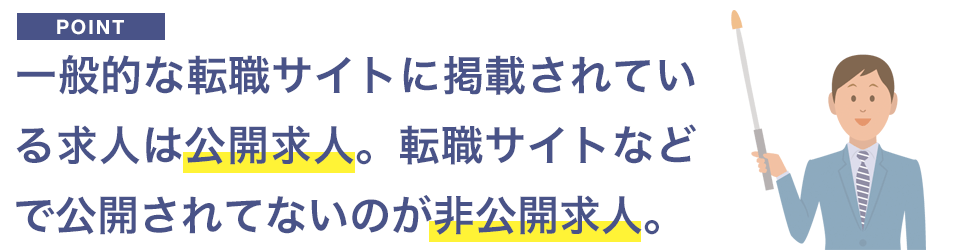 公開求人と非公開求人の違い