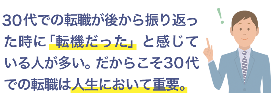 30代での転職は重要