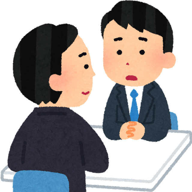 出戻りの相談をする部下